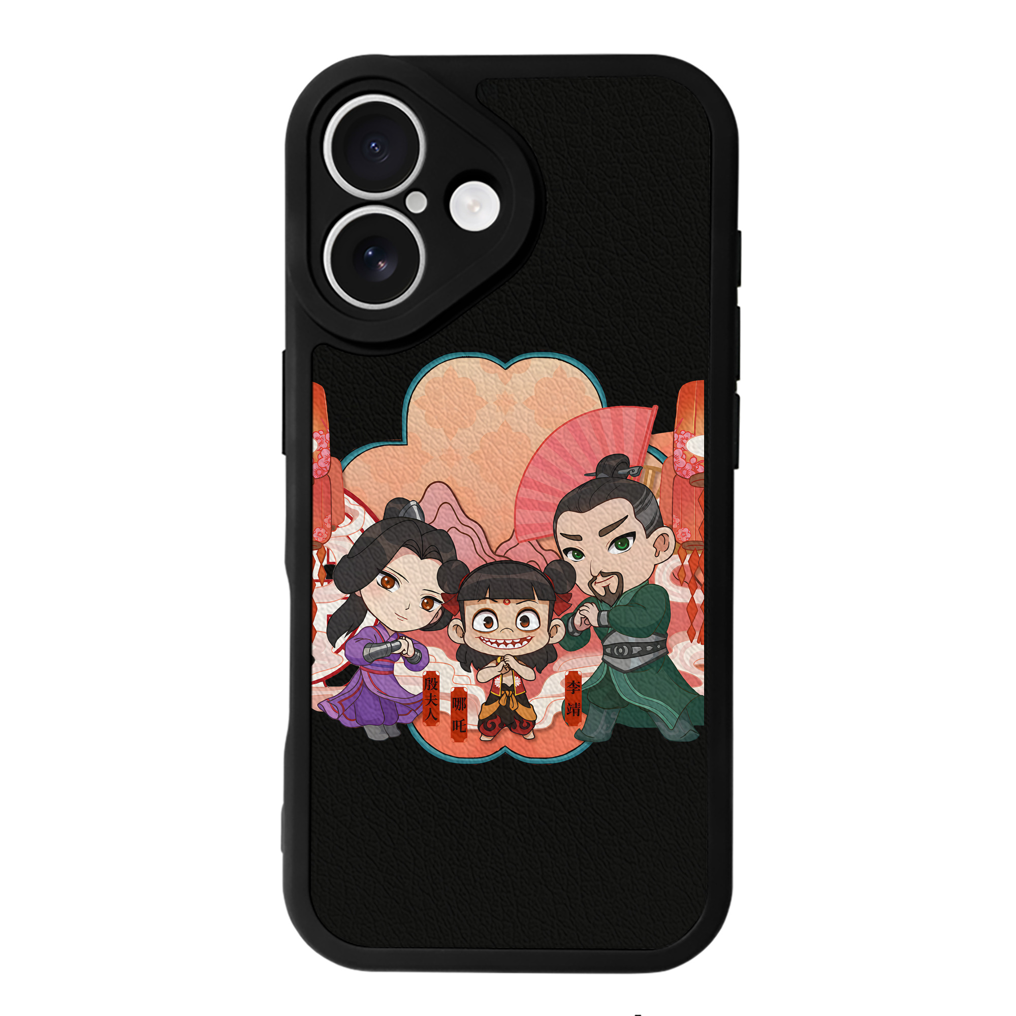（画像用） Ne Zha 2 ナタ 魔童の大暴れ 【iPhone 16シリーズ対応】シリコンスマホケース（レザー調） 材質：シリコン